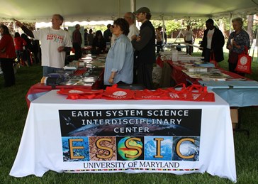 ESSIC storefront at entry to Earth Sciences Tent