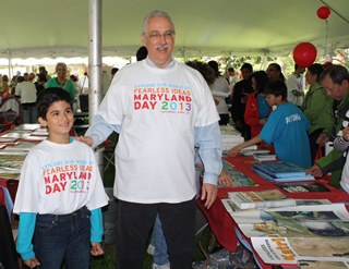 Center Director Antonio Busalacchi with Arian Moradi