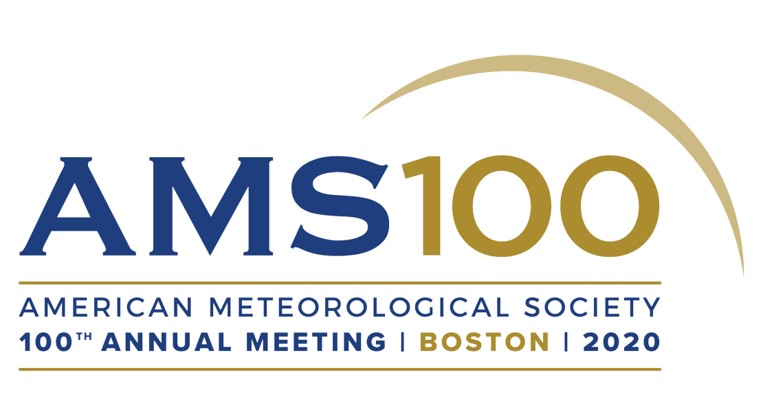 The AMS logo, a stylized typography with blue and gold text