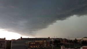 Stormy skies spell trouble afoot for the citizens of College Park