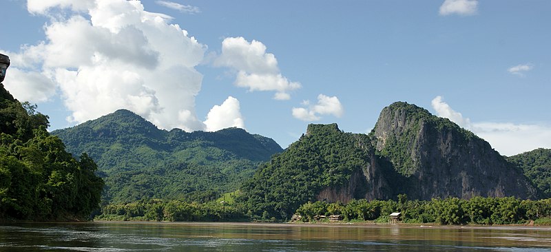 A view of the Mekong River at Luang Prabang in Laos. (late August 2009)
