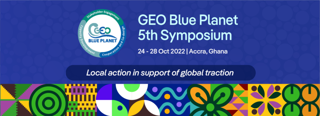 The banner image of the GEO Blue Planet symposium